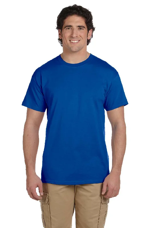 Fruit Of The Loom Mens HD Jersey Short Sleeve Crewneck T-Shirt - Royal Blue