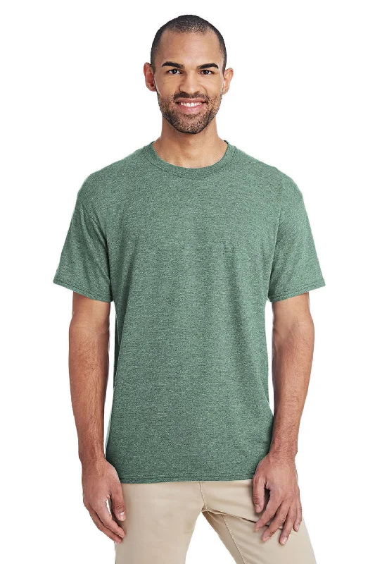 Gildan Mens DryBlend Moisture Wicking Short Sleeve Crewneck T-Shirt - Sport Dark Green