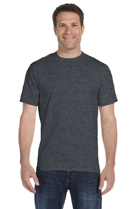 Gildan Mens DryBlend Moisture Wicking Short Sleeve Crewneck T-Shirt - Heather Dark Grey