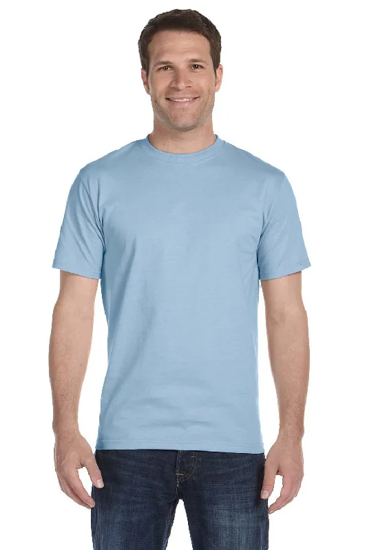 Gildan Mens DryBlend Moisture Wicking Short Sleeve Crewneck T-Shirt - Light Blue