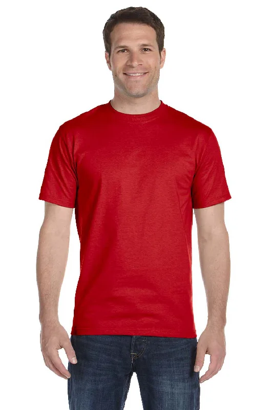 Gildan Mens DryBlend Moisture Wicking Short Sleeve Crewneck T-Shirt - Red