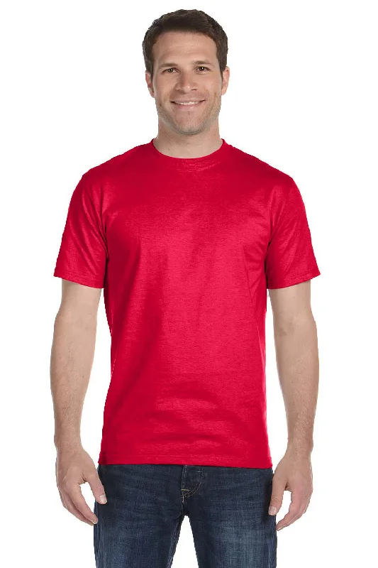 Gildan Mens DryBlend Moisture Wicking Short Sleeve Crewneck T-Shirt - Sport Scarlet Red