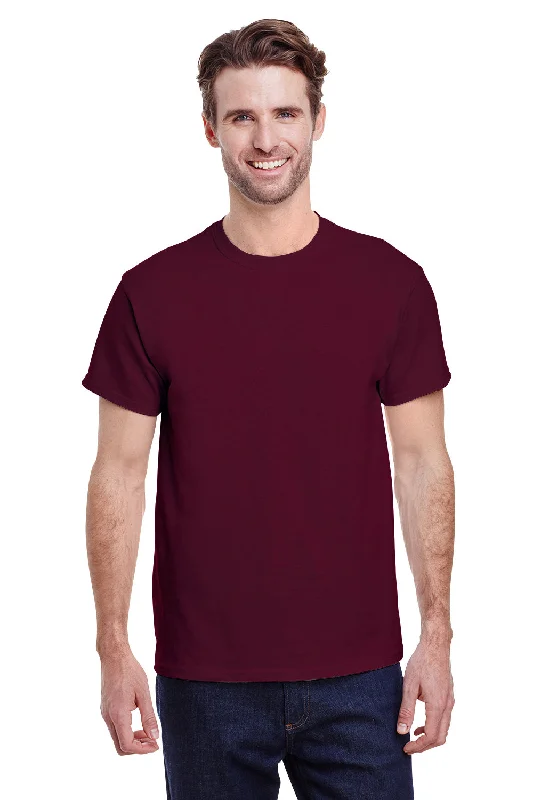 Gildan Mens Short Sleeve Crewneck T-Shirt - Maroon