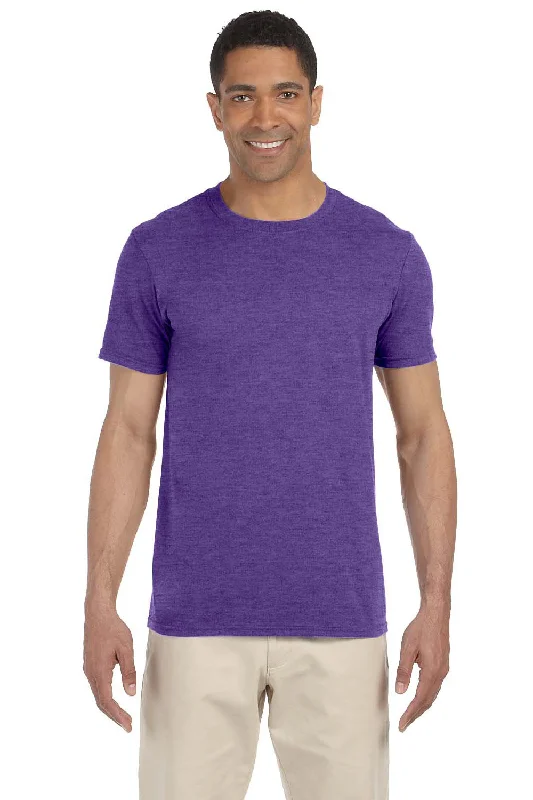 Gildan Mens Softstyle Short Sleeve Crewneck T-Shirt - Heather Purple