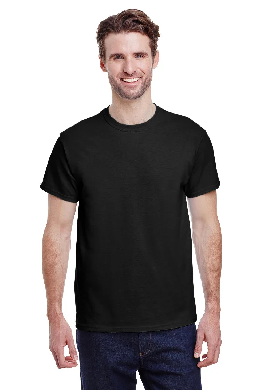 Gildan Mens Ultra Short Sleeve Crewneck T-Shirt - Black