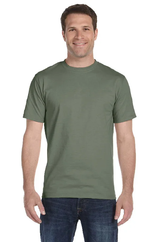 Hanes Mens Beefy-T Short Sleeve Crewneck T-Shirt - Fatigue Green