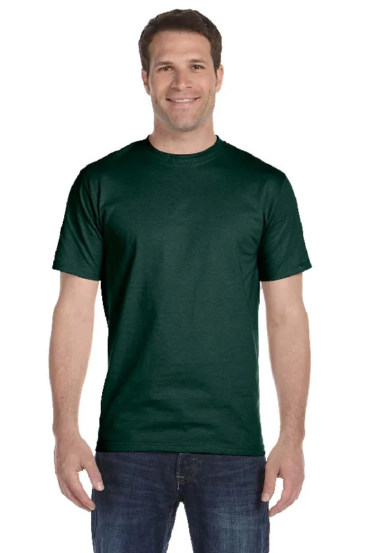 Hanes Mens Beefy-T Short Sleeve Crewneck T-Shirt - Deep Forest Green