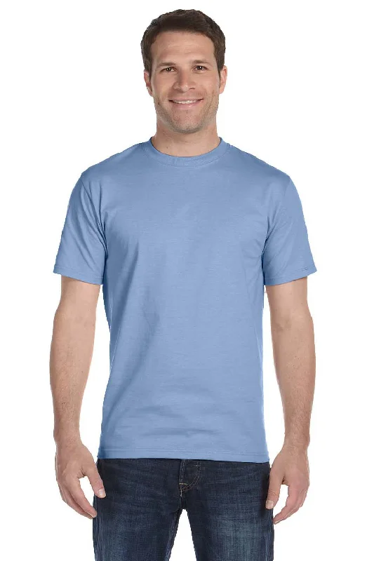 Hanes Mens Beefy-T Short Sleeve Crewneck T-Shirt - Light Blue