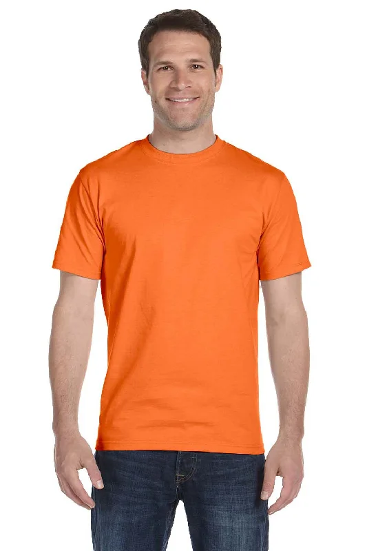 Hanes Mens Beefy-T Short Sleeve Crewneck T-Shirt - Orange