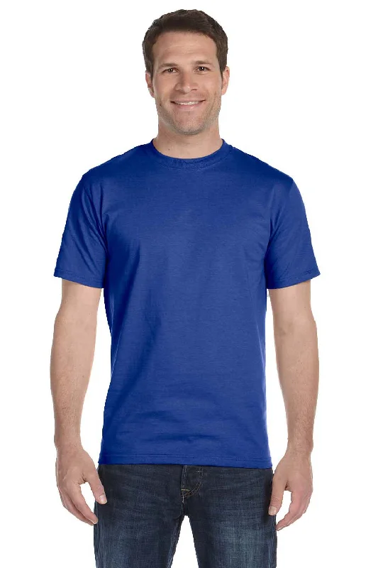 Hanes Mens Beefy-T Short Sleeve Crewneck T-Shirt - Deep Royal Blue