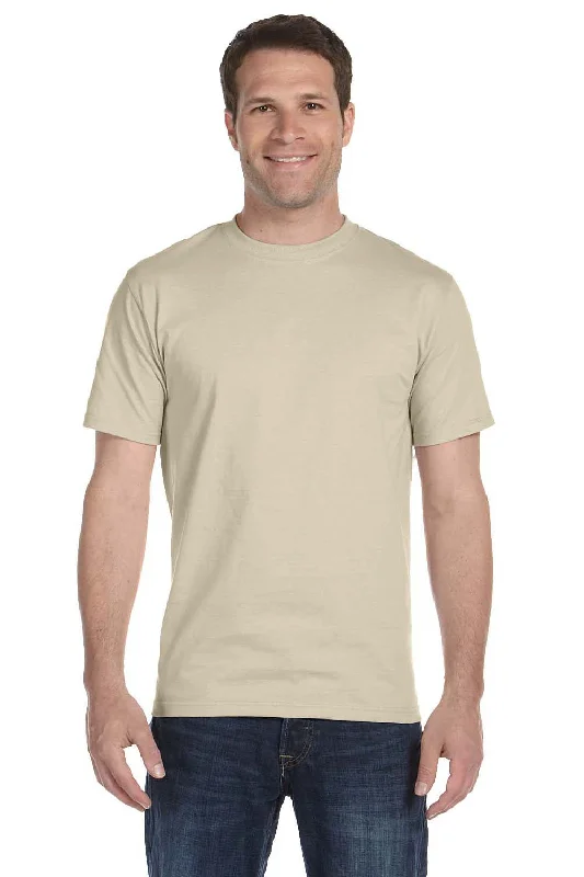 Hanes Mens Beefy-T Short Sleeve Crewneck T-Shirt - Sand