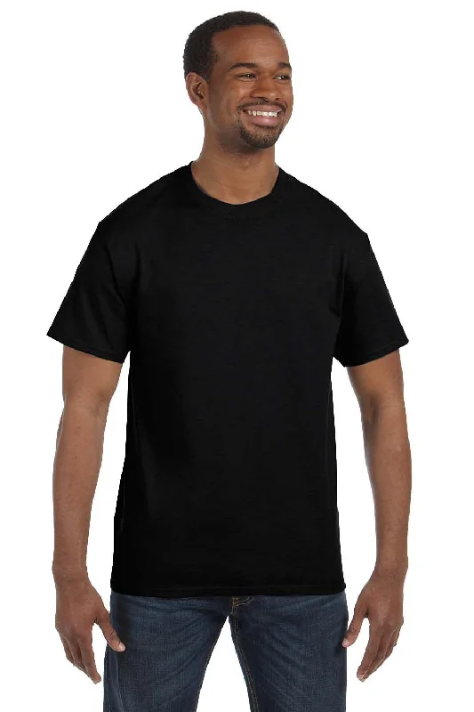 Hanes Mens ComfortSoft Short Sleeve Crewneck T-Shirt - Black