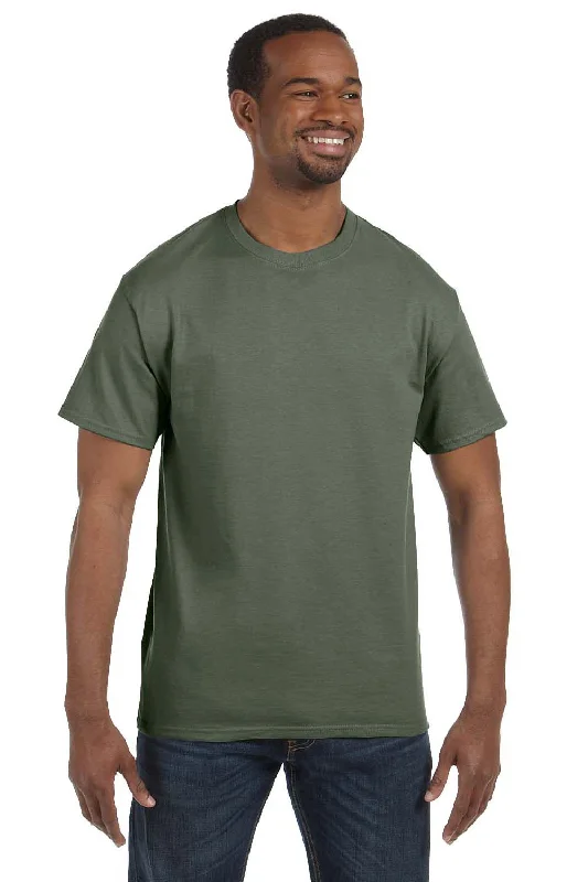 Hanes Mens ComfortSoft Short Sleeve Crewneck T-Shirt - Fatigue Green