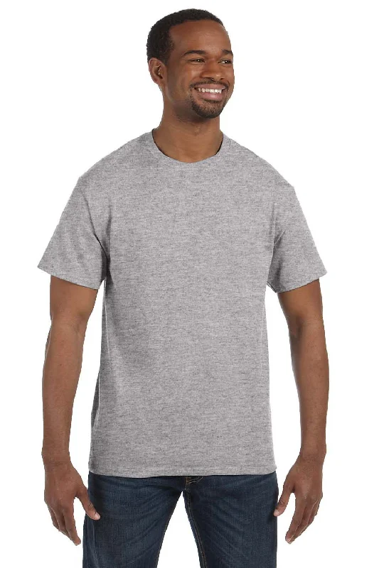 Hanes Mens ComfortSoft Short Sleeve Crewneck T-Shirt - Light Steel Grey