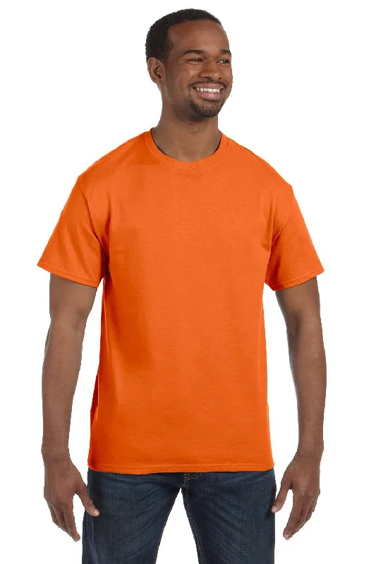 Hanes Mens ComfortSoft Short Sleeve Crewneck T-Shirt - Orange