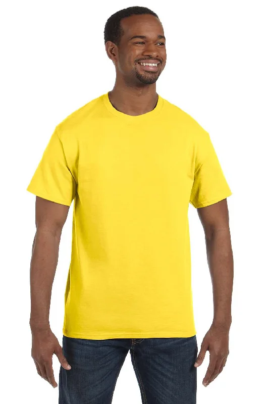 Hanes Mens ComfortSoft Short Sleeve Crewneck T-Shirt - Yellow