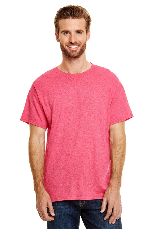 Hanes Mens X-Temp FreshIQ Moisture Wicking Short Sleeve Crewneck T-Shirt - Red - Closeout