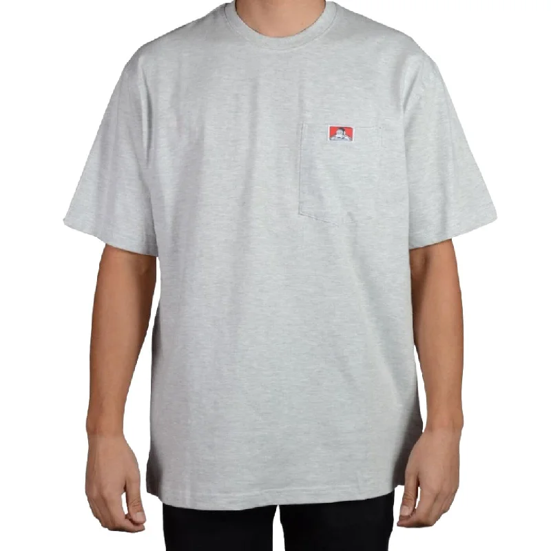 Customized Version Heavy Duty Short Sleeve Pocket T-Shirt: Ash Grey