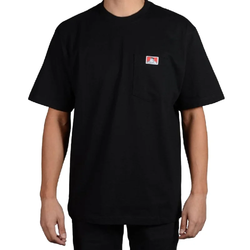 Nightclub Style Heavy Duty Short Sleeve Pocket T-Shirt: Black