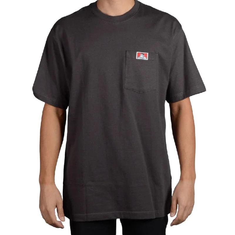 Cool Breeze At Night Heavy Duty Short Sleeve Pocket T-Shirt: Charcoal
