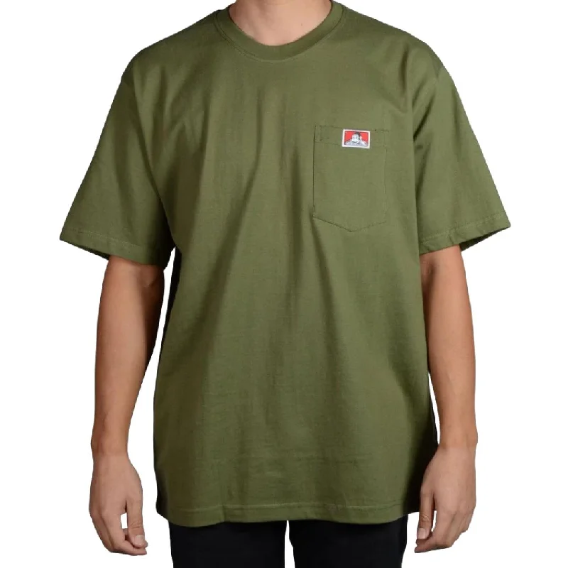 Beautiful Romance Heavy Duty Short Sleeve Pocket T-Shirt: Olive