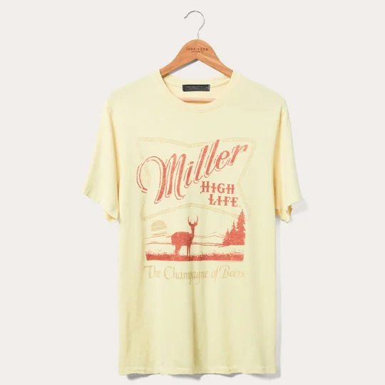 Fashion Selection Miller High Life Sunset Buck T-Shirt