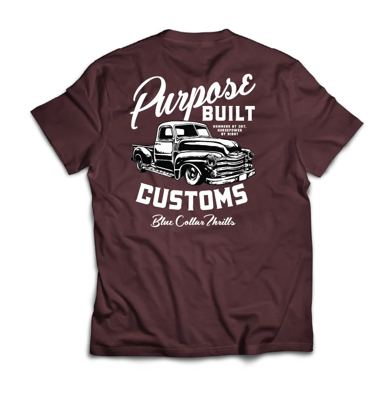 French Style Hammers by Day Horsepower by Night Tee, Cardinal