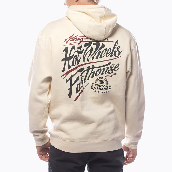 Unique Prints Hot Wheels Dealer Hooded Pullover - Off White