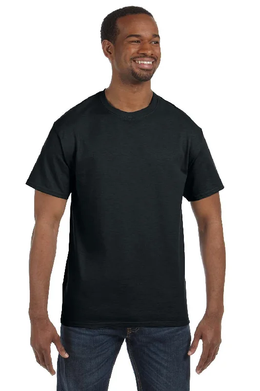 Jerzees Mens Dri-Power Moisture Wicking Short Sleeve Crewneck T-Shirt - Black