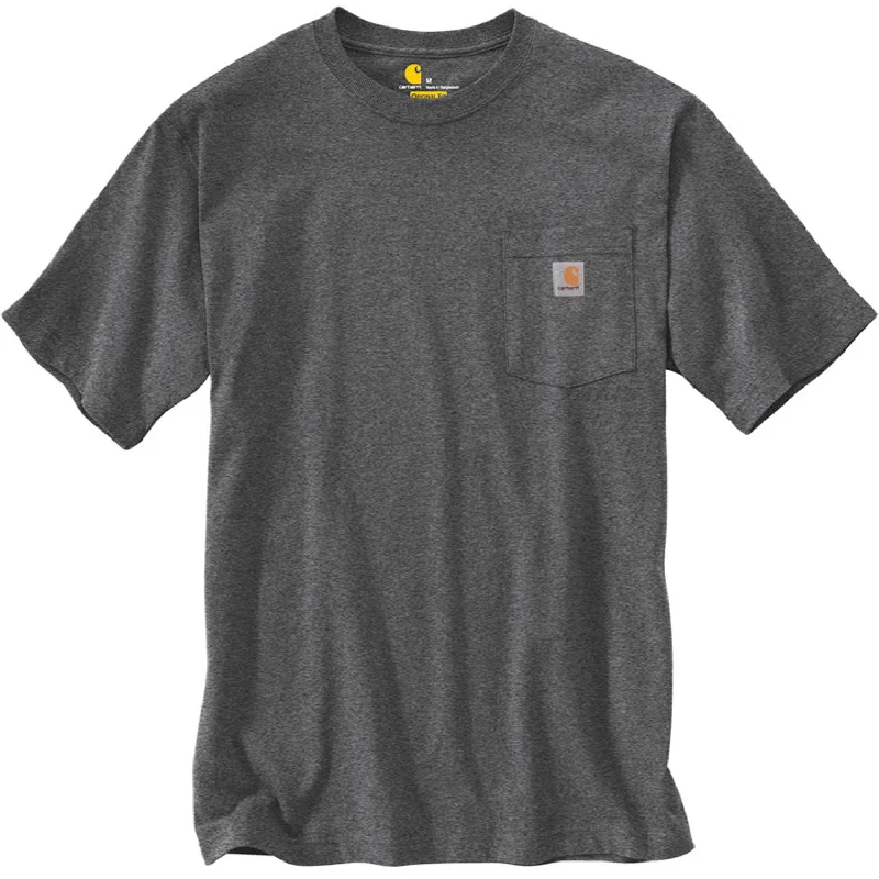 Relaxed And Casual K87 - Loose Fit Heavyweight Pocket Tee, Carbon Heather