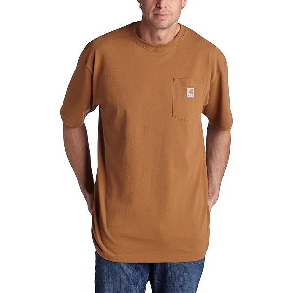 Fashion Design K87 - Loose Fit Heavyweight Pocket Tee, Carhartt Brown