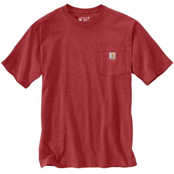 Moisture wicking K87 Loose Fit Heavyweight Short-Sleeve Pocket T-Shirt, Crabapple Heather