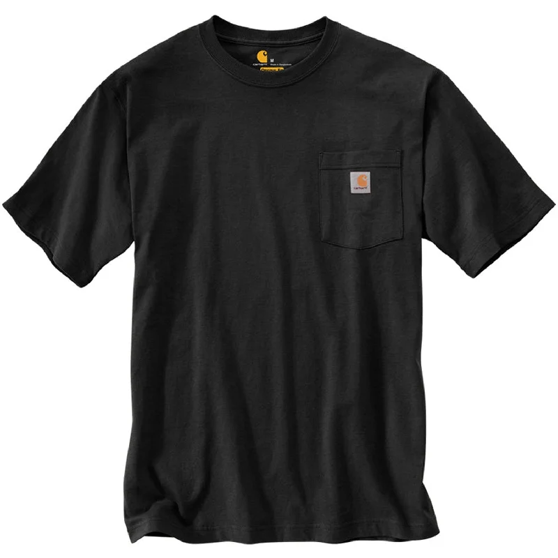 Bottom And Versatile K87 - Loose Fit Heavyweight Pocket Tee, Black