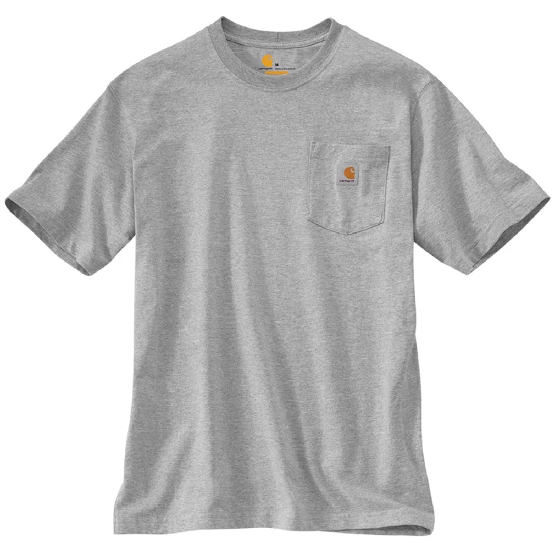 Denim Design K87 - Loose Fit Heavyweight Pocket Tee, Heather Grey
