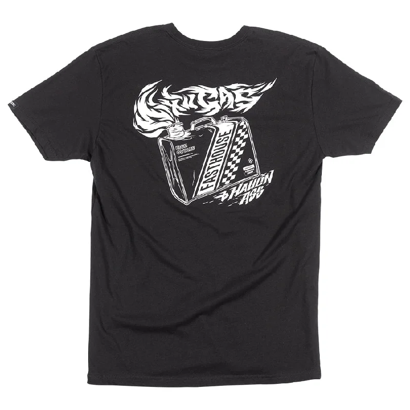 Fashionable And Versatile Mixin' SS Tee - Black