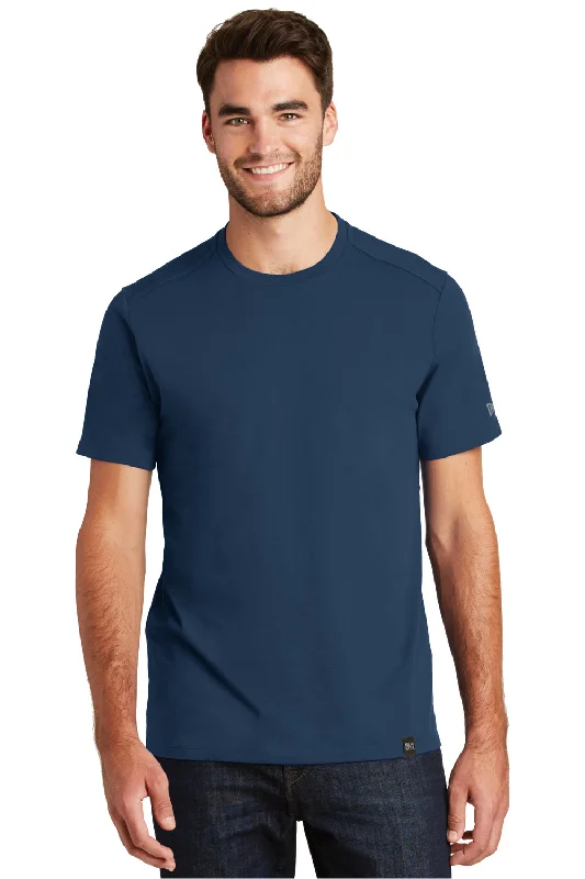 New Era Mens Heritage Short Sleeve Crewneck T-Shirt - Dark Royal Blue - Closeout