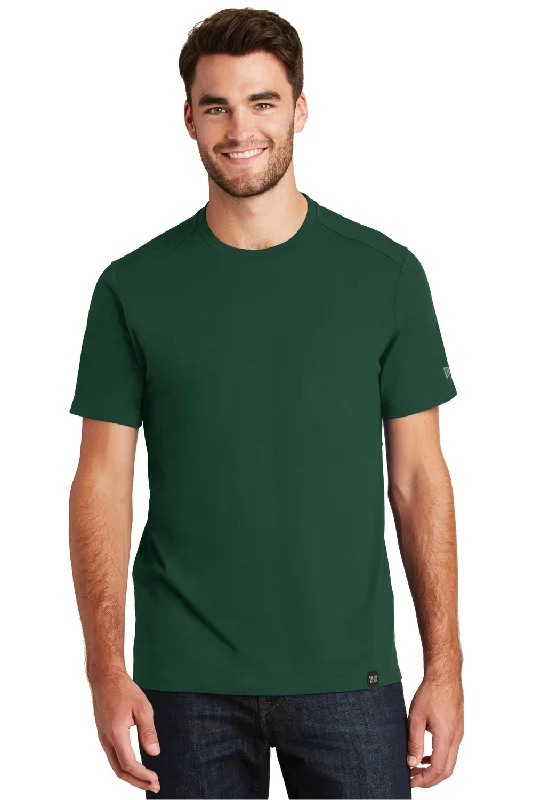 New Era Mens Heritage Short Sleeve Crewneck T-Shirt - Dark Green