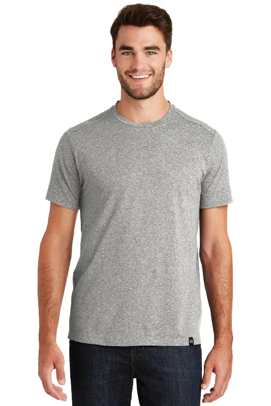 New Era Mens Heritage Short Sleeve Crewneck T-Shirt - Light Graphite Grey Twist