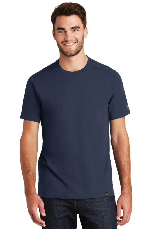 New Era Mens Heritage Short Sleeve Crewneck T-Shirt - True Navy Blue