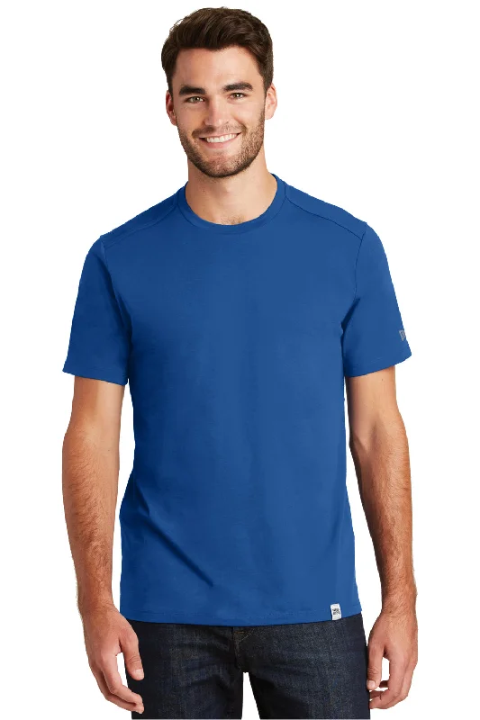 New Era Mens Heritage Short Sleeve Crewneck T-Shirt - Royal Blue