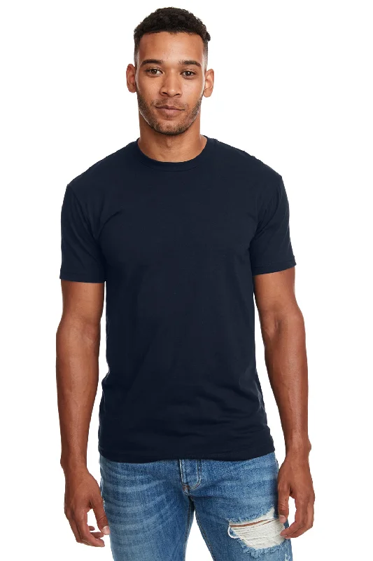 Next Level Mens CVC Jersey Short Sleeve Crewneck T-Shirt - Midnight Navy Blue