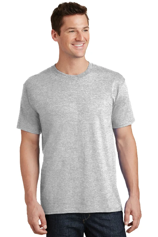 Port & Company Mens Core Short Sleeve Crewneck T-Shirt - Ash Grey