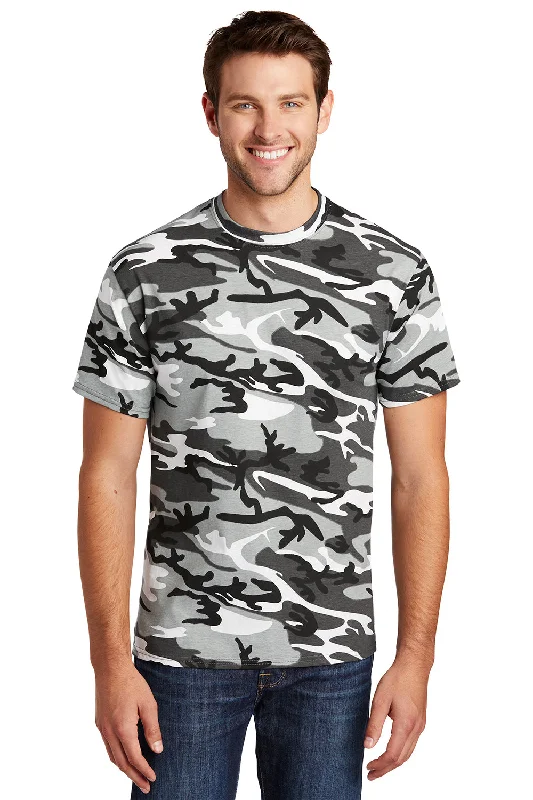 Port & Company Mens Core Short Sleeve Crewneck T-Shirt - Winter Camo