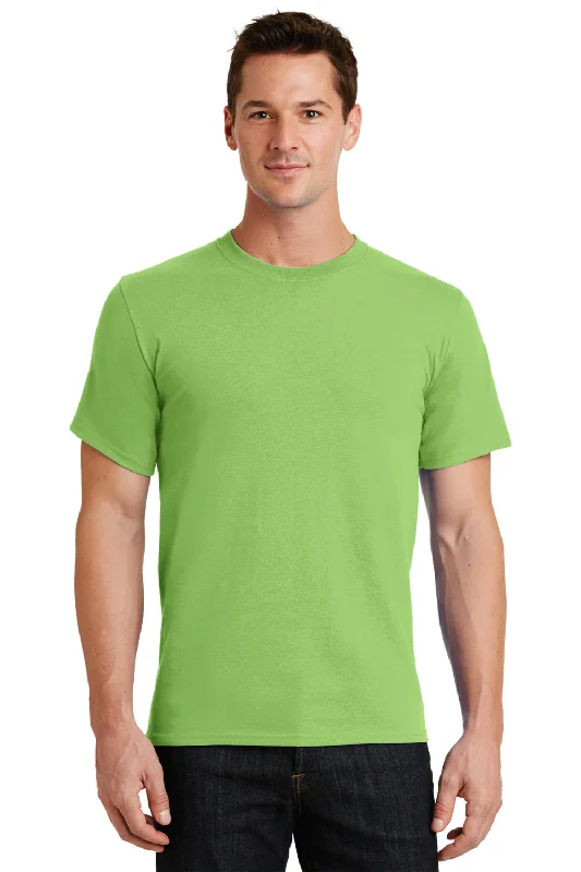 Port & Company Mens Essential Short Sleeve Crewneck T-Shirt - Lime Green