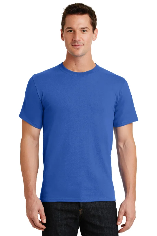 Port & Company Mens Essential Short Sleeve Crewneck T-Shirt - Royal Blue