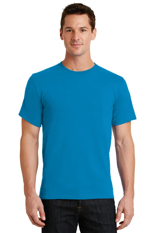 Port & Company Mens Essential Short Sleeve Crewneck T-Shirt - Sapphire Blue