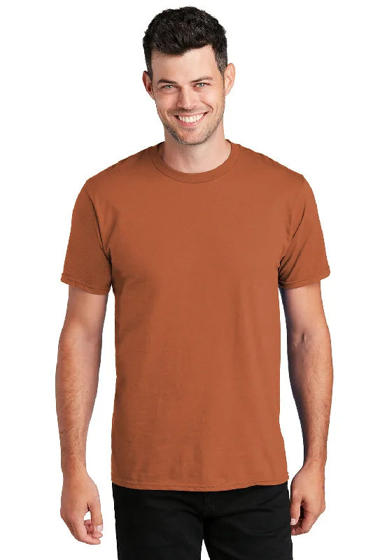 All-Day Comfort Port & Company Mens Fan Favorite Short Sleeve Crewneck T-Shirt - Texas Orange All-Day Comfort Port & Company Mens Fan Favorite Short Sleeve Crewneck T-Shirt - Texas Orange