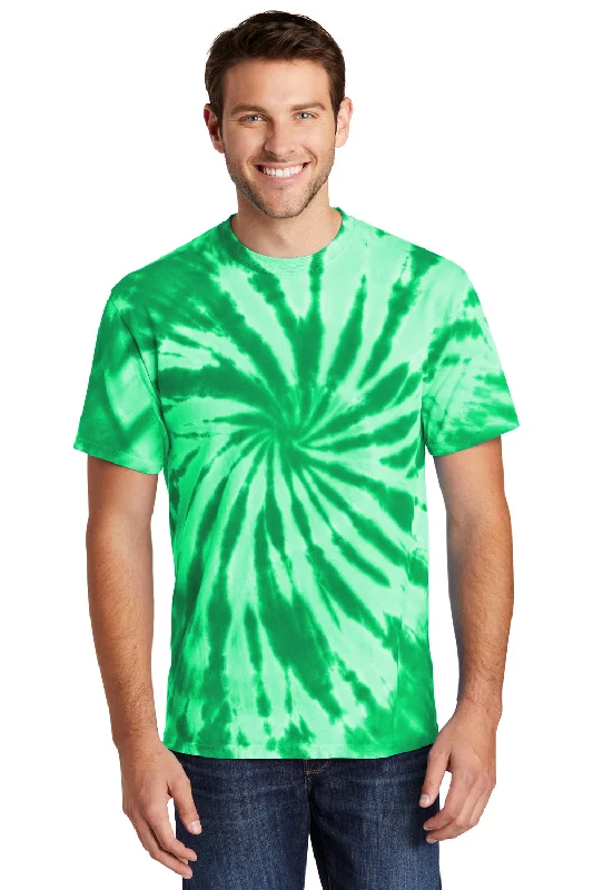 Chic Relaxation Port & Company Mens Tie-Dye Short Sleeve Crewneck T-Shirt - Kelly Green Chic Relaxation Port & Company Mens Tie-Dye Short Sleeve Crewneck T-Shirt - Kelly Green