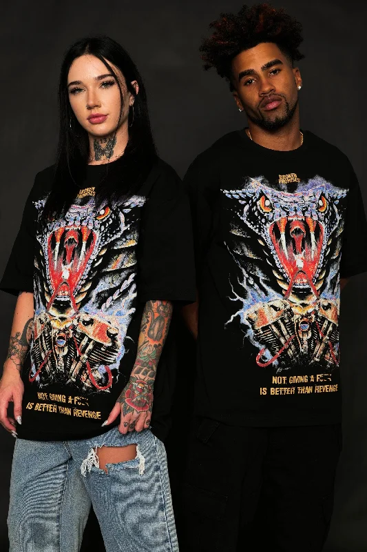 Soft Textures Split Tongue Rhinestone Tee