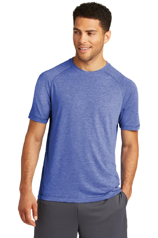 Weekend Style Sport-Tek Mens Moisture Wicking Short Sleeve Crewneck T-Shirt - Heather True Royal Blue Weekend Style Sport-Tek Mens Moisture Wicking Short Sleeve Crewneck T-Shirt - Heather True Royal Blue